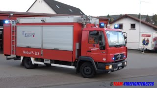 Fiamm und Drehspiegel Gerätewagen Gefahrgut Freiwillige Feuerwehr Erbach im Odenwald [upl. by Ahsener]