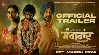 Sangrand Official Trailer Gavie Chahal  Sharan Kaur  Film Releasing 22 March 2024 [upl. by Narhet989]