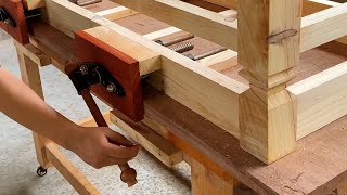 Necessary Design For New Carpentry Workshop  Build A Workbench Top That’s Modern Yet Strong [upl. by Dyolf777]