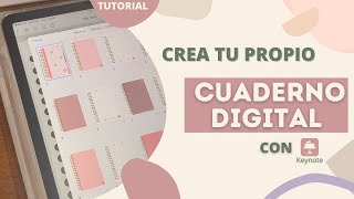 CÓMO CREAR TU CUADERNO DIGITAL CON KEYNOTE  TUTORIAL 🖥 📕 [upl. by Beale]