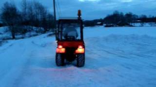 Hako 2700 DA Tractor snow removal [upl. by Aime927]