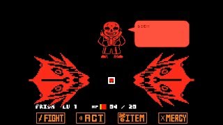 UnitaleCYF Underfell sans戦Undertale fangame [upl. by Franciskus]