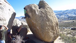 Bishop Bouldering Soul Slinger V9 [upl. by Oiziruam]