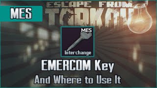 Emercom MES Key and Use Location  Interchange  Escape from Tarkov Key Guide [upl. by Ketchan]