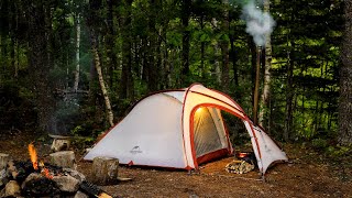 Hot Tent Camping With Hiking Tent [upl. by Cutcliffe]