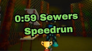 Sewers Beaten in UNDER ONE MINUTE  Roblox Piggy Squad Glitch Speedrun [upl. by Aanas]