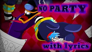 No Party WITH LYRICS REMAKE Marios Madness V2 COVER [upl. by Milore726]