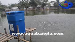 Aqua Bangla bring the latest Automatic fish feeder for Shrimp tilapia and catfish farm [upl. by Stoops]