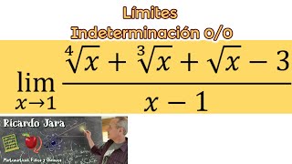 Límite Indeterminación del tipo 00 [upl. by Godewyn]