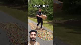 Level 1 to level 1000 packet delivery 🏃 shortvideo funny trending viralvideo mrbeast offical [upl. by Mae]