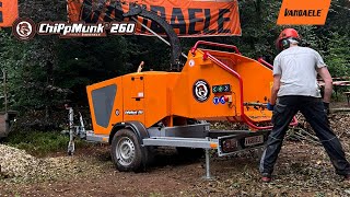 ChiPpMunk 260 wood chipper by Vandaele [upl. by Eirrot437]