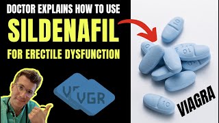 How to use SILDENAFIL Viagra for ERECTILE DYSFUNCTION including doses side effects amp more [upl. by Laehcar]