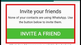 How to fix whatsapp contacts not showing ErrorNone of your contacts are using Whatsapp [upl. by Einohpets]