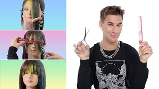 Hairdressers Guide To Cutting Your Own Bangs And Not Ruining Them [upl. by Bihas]