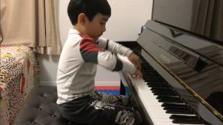 Cadenza for Mozart Concerto No 8 Composed by Evan Le 5 years 10 months [upl. by Elwee]