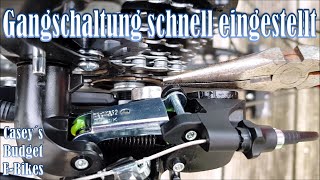 Gangschaltung schnell und einfach einstellen  Kette springt  Schaltwerk einstellen [upl. by Thurman]