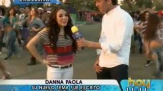 Danna Paola en Grabacion de Videoclip Ruleta  Programa HOY [upl. by Ailito]