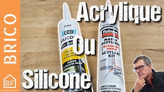 Quel mastic choisir pour ses joints  Acrylique ou Silicone [upl. by Laroy265]