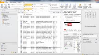 How to Arrange emails by sender and date in Outlook [upl. by Norrahc114]