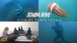 Scuba Diving at kovalam beach  kerala  Boat Diving  Underwater vlog 01 4K [upl. by Nagar]