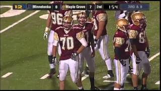 Minnetonka vs Maple Grove Section 6A High School Football [upl. by Nasah616]