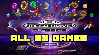 Sega Mega DriveGenesis Classics for PS4 amp Xbox One  All 53 Games Shown [upl. by Robins]