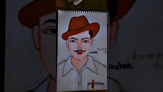 veer bhagat singhdrawings AnshikaSikarwarv8r the great legend🇮🇳🇮🇳🔥🔥🙏 [upl. by Dahsra823]