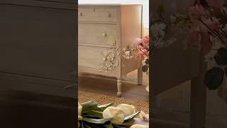 Dreamy Dresser Loaded With Details Clay Flowers  Decor Moulds® dresser diy [upl. by Amaryl]