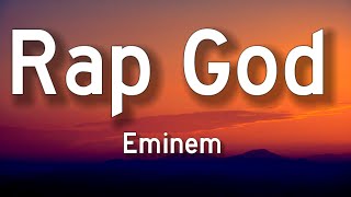 Eminem  Rap God Lyrics [upl. by Nagram]