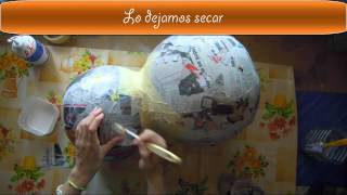 DIY Calabaza de Gaara  Naruto [upl. by Novar]