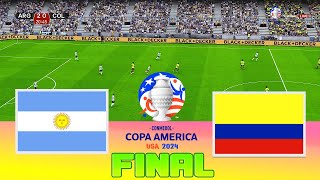 ARGENTINA vs COLOMBIA  Final Copa America 2024 Camp Nou  Full Match All Goals  Football Match [upl. by Yrffej815]