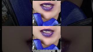 Blue🔵 lips shape pink💕 shade lipstick💄 gunday hariyanvisong viral trending [upl. by Cordy]