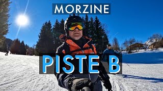 Ski France  Morzine  Piste B Blue Portes Du Soleil [upl. by Maryn480]