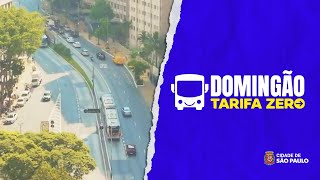 Domingão Tarifa Zero Cidade de São Paulo tem ônibus gratuitos aos domingos [upl. by Merrielle600]