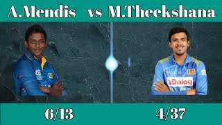 Ajantha Mendis vs Maheesh Theekshana  Carrom ball srilanka slcricketfan [upl. by Bound414]