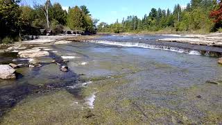 Bonnechere River Eganville Ontario Limestone Waterfall [upl. by Adnerol]