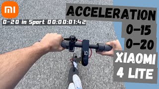 Acceleration 020  Xiaomi 4 Lite 🛴 [upl. by Matronna]