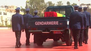 🔴Les Honneurs Militaires de la Nation rendus au Général Mamadou Diop par la Gendarmerie Nationale [upl. by Nolyat]