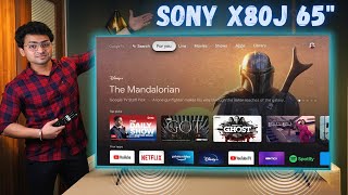 Sony X80J Unboxing amp Review 🔥 Sony 65quot 4K TV With Google TV OS 🤩 [upl. by Chiang]