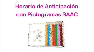 00 Guía para hacer horario de anticipación con pictogramas x Autismo o Trastorno Epectro Autista [upl. by Lukas]