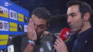 ITALIA FUORI DA RUSSIA 2018 BUFFON IN LACRIME [upl. by Willetta]