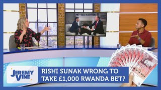 Is Rishi wrong to take £1000 Rwanda bet Feat Emily Andrews amp Albi Amankona  Jeremy Vine [upl. by Enirual155]