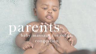 Baby Massage for Colds Blocked Nose amp Congestion [upl. by Gilberte]