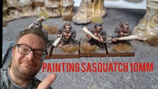 How I painted 10mm Sasquatch for Argatoria by Spellcrow [upl. by Duhl]