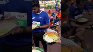 Hyderabad half Marathon 2024  we run 5k vlog marathon hyderabadmarathon runningmotivation run [upl. by Adnolat]