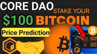 Core DAO 100 Good NewsCore BTCFi 6084 BTC STAKEDCore DAO Price PredictionCrypto Currency News [upl. by Koziara865]