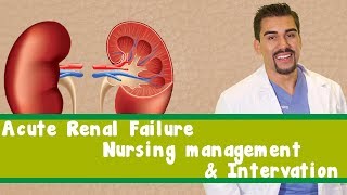 Acute Renal Failure Nursing management amp Interventions [upl. by Elocal]