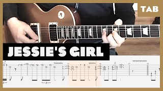 Rick Springfield  Jessies Girl  Guitar Tab  Lesson  Cover  Tutorial [upl. by Farley691]