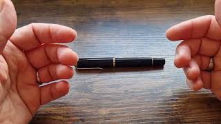 Pelikan M205 Black broad nib fountain pen review [upl. by Ormond85]