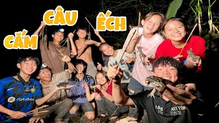 Anh Ba Phải  Cắm Câu Ếch Ngoài Đồng 🐸  Frog fishing [upl. by Kassi]